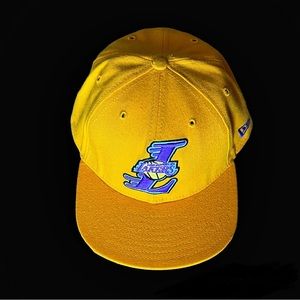 New Era Los Angeles Lakers NBA Gold Fitted Cap Size 7 3/4